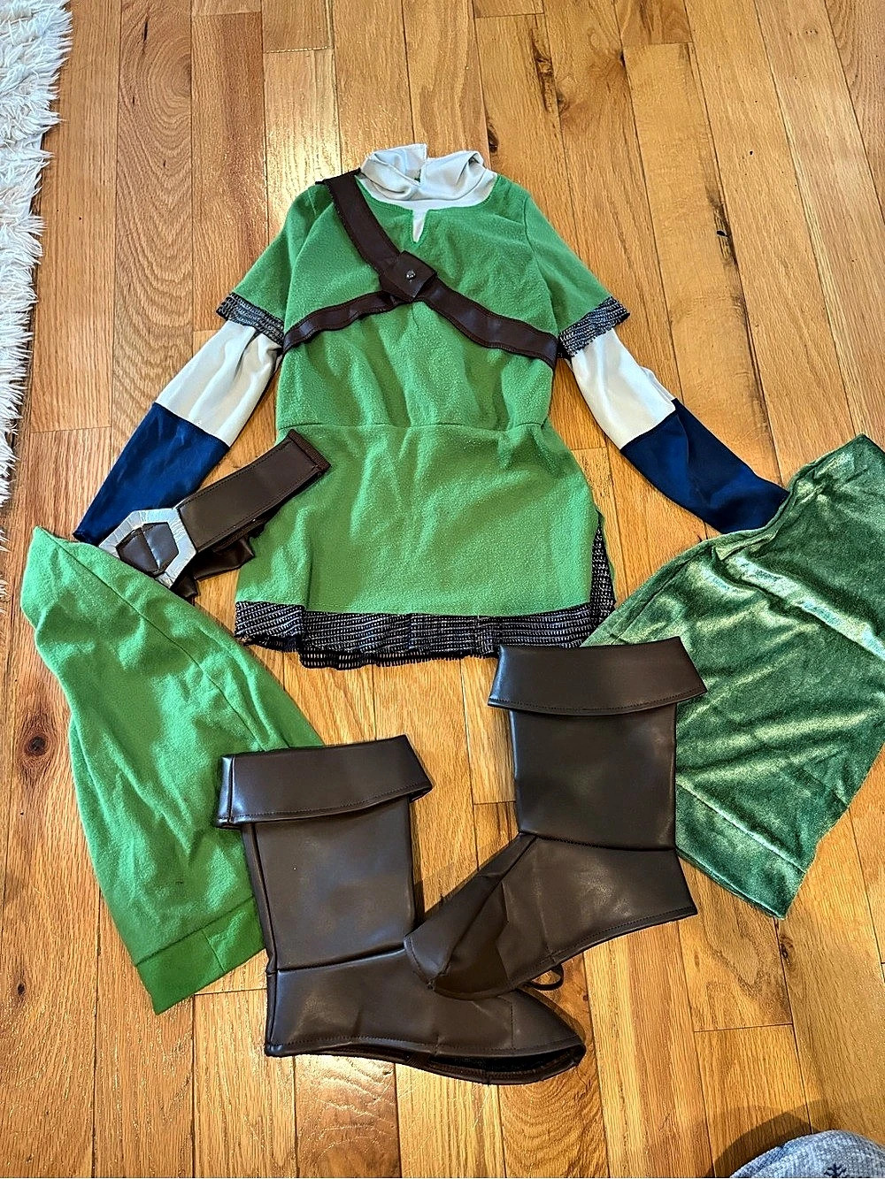 Nintendo The Legend of Zelda Link Costume Boys Small  (4-6) Link Costume Green